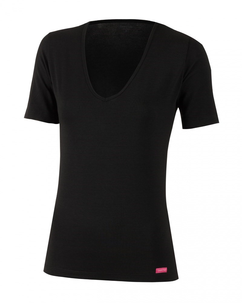 Camiseta Interior Térmica Negra-Mujer - Textiles Gomera